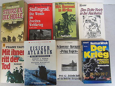 61 Bücher Taschenbücher Weltkriegsromane Weltkriegsdokumentation 2. Weltkrieg