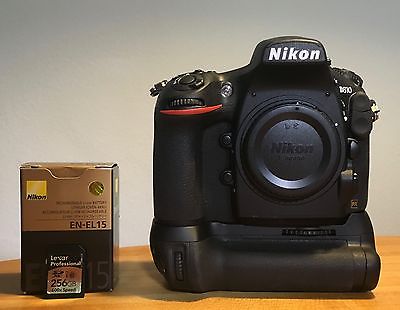 Nikon D D810 36.3MP Digitalkamera (nur 1266 Auslösungen), 256GB Lexar Karte