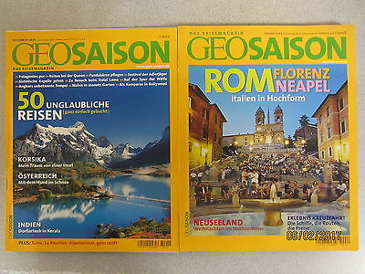38 Hefte Zeitschriften Geo saison  Länderberichte Reiseberichte