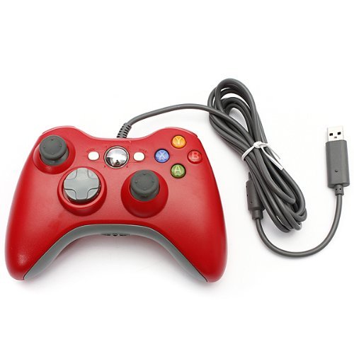 Stoga Kabelgebundene USB Gamepad Controller für MICROSOFT Xbox 360 PC Windows7 XP-rot