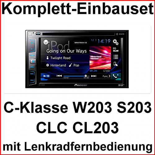 Komplett Set C-Klasse W 203 CLC CLK Pioneer AVH-X490DAB USB DAB+ Android iPhone