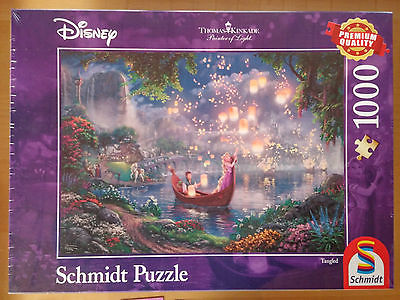 Puzzle 1000 Teile Thomas Kinkade Disney Rapunzel Tangled NEU/OVP 