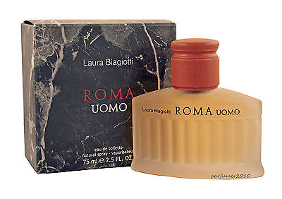 Laura Biagiotti Roma Uomo Eau de Toilette Spray 125ml EDT Neu & Originalverpackt