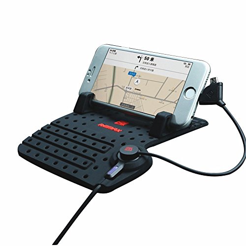 Stoga Handy-Halter DX8 Car Anti-Rutsch-Schlag-Matte Telefon Cradle Silikon Armaturenbrett Pad-Telefon-Halter mit Multifunktions-Ladekabel f¨¹r das iPhone und Android-Handys