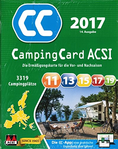 ACSI CampingCard Ermäßigungskarte 2017 für die Vor- und Nachsaison [Deutsch] - Rabattkarte