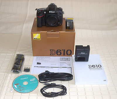 Nikon D D610 24.3 MP SLR-Digitalkamera - Schwarz (Nur Gehäuse), OVP