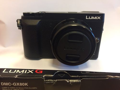 Panasonic LUMIX GX80K Systemkamera Digitalkamera (Kit mit 12-32mm Objektiv) OVP