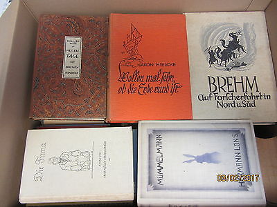 50 Bücher antiquarische Bücher Romane Reiseberichte u.a.