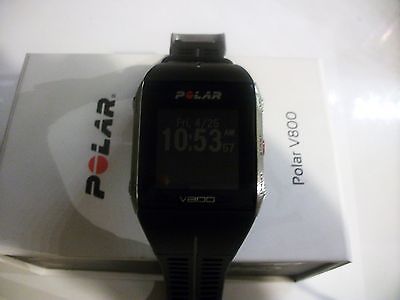 Polar V800 GPS Herzfrequenzmesser schwarz mit Brustgurt Top Zustand