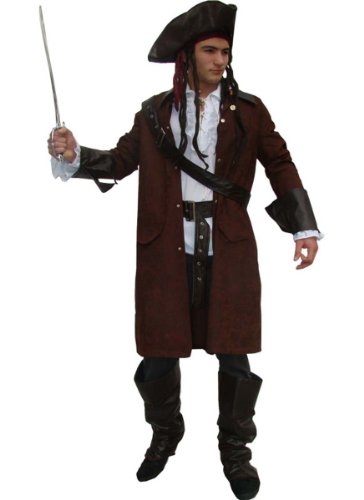 Maylynn 12104 - Piratenkostüm Kostüm Pirat Jack mit Hut und Zubehör Faschingskostüm Herren Größe M