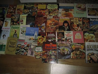 Büchersammlung 40 Stk. Kochbücher kochen backen Italien Diät Chin Paket Konvolut