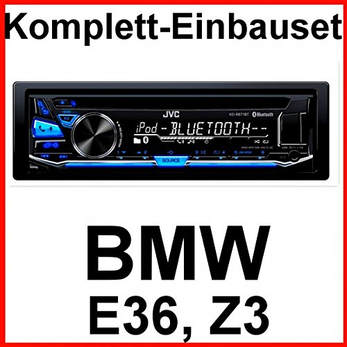 Komplett-Set BMW 3er E36 Z3 mit JVC KD-R871BT USB Autoradio Bluetooth CD MP3