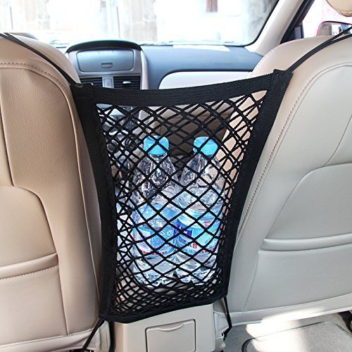 MICTUNING Universal KFZ Auto Net Seat Organizer Halter für Beutel Gepäck Haustiere Kinder Stopper