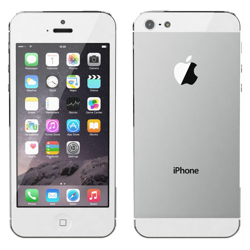 Apple  iPhone 5 - 16GB - Weiß & Silber (Ohne Simlock) Smartphone