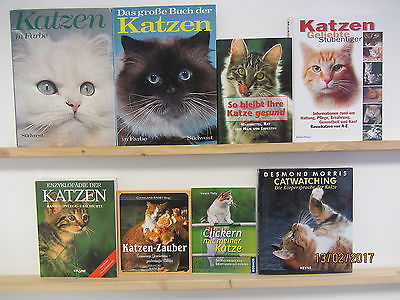 42 Bücher Katzen Katzenrassen Katzenpflege Catwatching Katzengesundheit