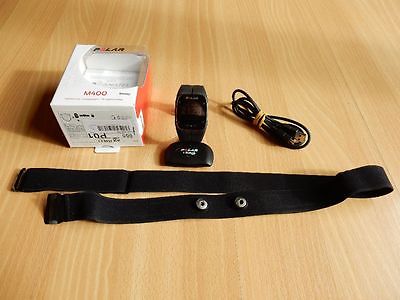 Polar M400 GPS Bluetooth Pulsuhr mit Brustgurt Schwarz Smartwatch