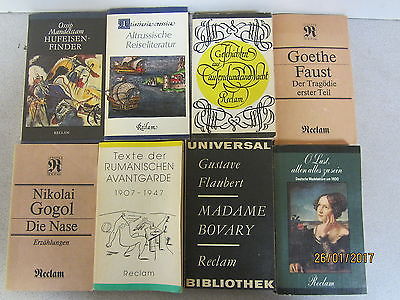 69 Bücher Taschenbücher Reclam Verlag