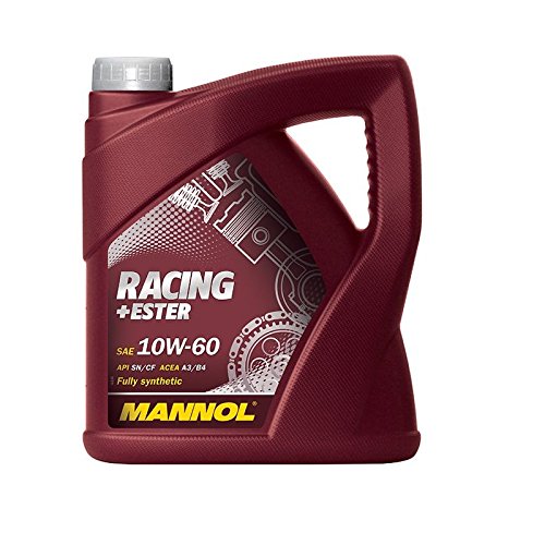 MANNOL Racing+Ester 10W-60 API SN/SM/CF Motorenöl, 4 Liter