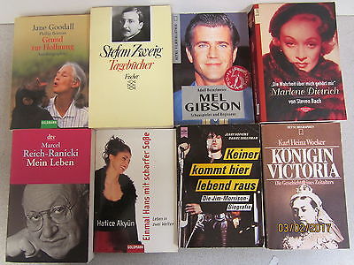 58 Bücher Taschenbücher Biografie Memoiren Lebenserinnerungen Autobiografie
