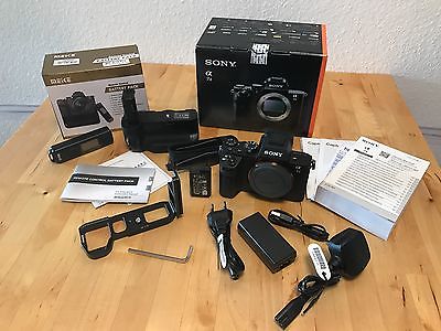 Sony Alpha 7 II / a7II - Vollformat-Kamera - Gehäuse Batteriegriff L-Schiene OVP