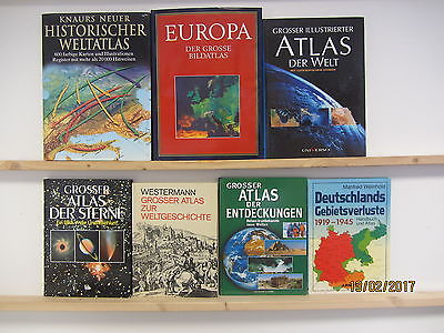 17 Bücher Atlas Atlanten Fachatlas Geschichtsatlas Fachatlanten