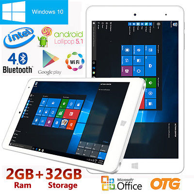 2+32GB 8'' CHUWI Hi8 Pro Tablet PC QuadCore Windows10 & Android 5.1 1920*1200 BT