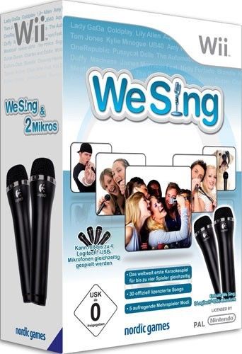 Nintendo Wii Spiel - We Sing + 2 Micfone (mit OVP)