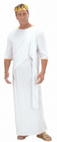 Widmann 71793 - Kostüm Toga, unisex, Größe L, weiß