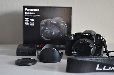 Panasonic DMC-G81H MFT Kamera mit Lumix G Vario 14-140mm F/3.5-5.6 Objektiv 4K