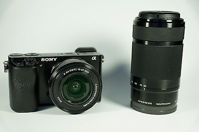 Sony Alpha ILCE-6000 (A6000) schwarz + 16-50 mm OSS + 55-210 mm OSS