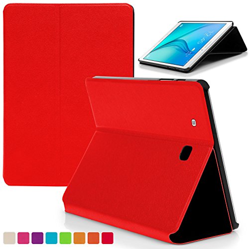Forefront Cases® Neue Hülle Tasche Case Cover für Samsung Galaxy Tab E 9.6 T560 (Juli 2015) - Ultra Schlank Superleicht Ständer mit Rundum-Geräteschutz