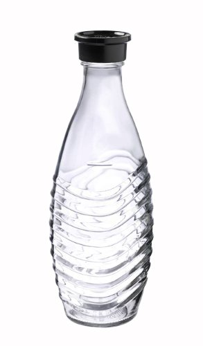 SodaStream 0,6L Glaskaraffe spülmaschinenfest mit fest schließendem Deckel für Wassersprudler wie Crystal oder Penguin!