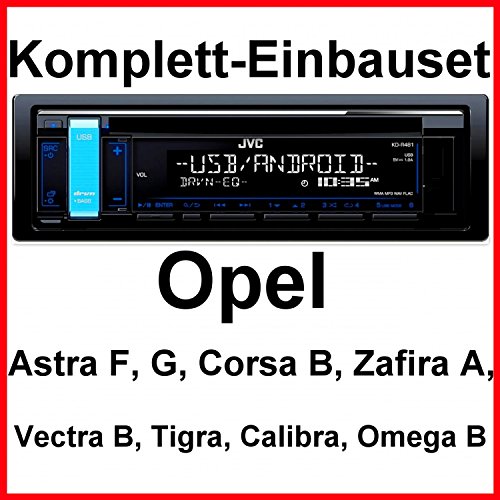 Komplett-Set Opel Astra F G Corsa B Zafira A KD-R481 Autoradio USB FLAC CD MP3