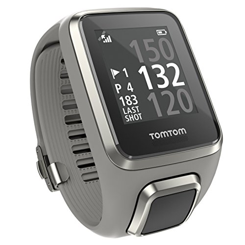 TomTom Golfer 2 GPS-Uhr (40,000 vorinstallierten Plätze weltweit, Automatische Schlagerkennung und Scorekarte, Ansicht des Grüns und Distanzen zum Grün)