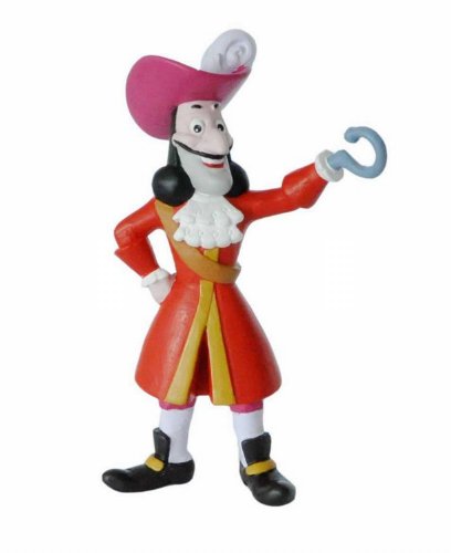 Bullyland 12890 - Spielfigur - Walt Disney Jake und die Nimmerland Piraten - Captain Hook, ca. 9,5 cm