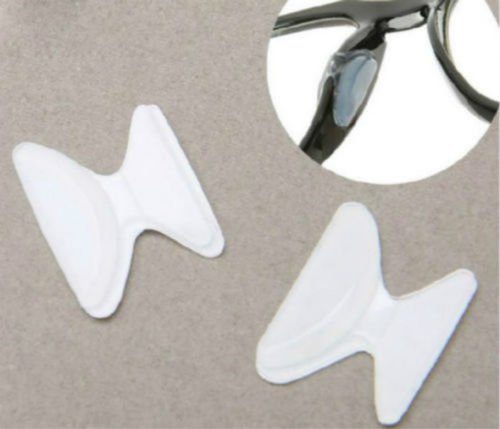 5 Paar Brillen Nasenpads Nasenpolster Brillenpad Nasenpad Set Silikon Selbstklebend Weich Ovaler (Transparent)