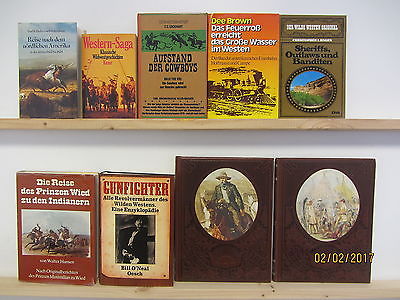29 Bücher Wilder Westen amerikanische Geschichte Revolverhelden Cowboys Indianer