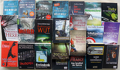 Bücherpaket mit 25 deutschen regionalen Krimis /Eifel-Krimi Allgäu-Krimi Nordsee