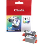 Canon BCI-15 C Original Tintenpatronen, Doppelpack 2x8ml mehrfarbig
