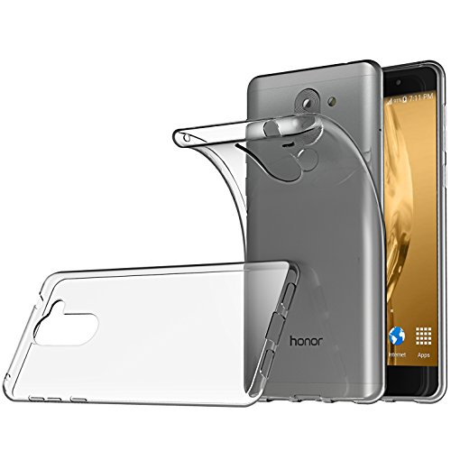 Huawei Honor 6X Hülle, Ikupei Crystal Clear Silikon Schutzhüle für Huawei Honor 6X Case TPU Bumper Cover Hülle Transparent