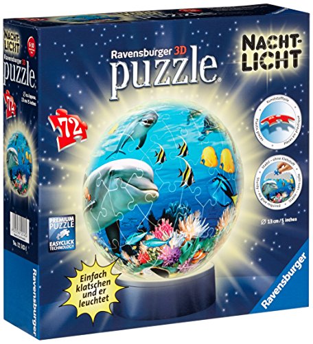 Ravensburger 12143 - Unterwasser - Nachtlicht puzzleball, 72 Teile