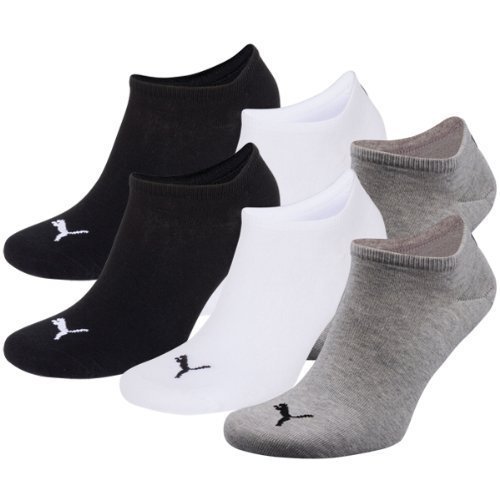 PUMA Unisex Sneakers Socken Sportsocken 6er Pack grey-white-black / grey-white-black 882 - 43/46