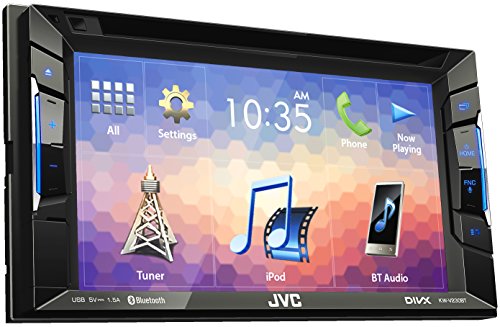 JVC KW-V230BT DVD-/CD-/USB-Receiver mit integrierter Bluetooth-Technologie und 15,7 cm (6,2 Zoll) Touch-Panel mit VGA-Auflösung schwarz