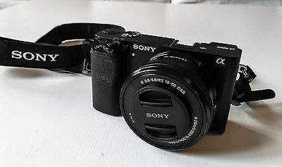 Sony Alpha 6000 Systemkamera, 24 Megapixel mit SEL-P1650 Objektiv schwarz