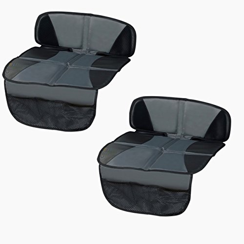 2 x Kindersitzunterlage, Sitzschoner, Unterlage für Autositze, Schutzunterlage für Rücksitzbank Kindersitze im 2er Set