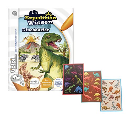 Ravensburger tiptoi ® Buch Expedition Wissen Dinosaurier + Gratis Dino-Sticker