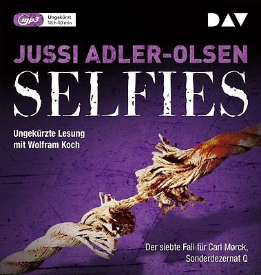 Hörbuch Jussi Adler-Olsen - Selfies. MP3-CD Lesung von Wolfram Koch