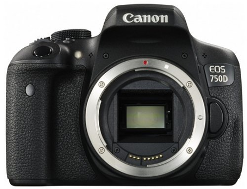 Canon EOS 750D SLR-Digitalkamera (24 Megapixel, APS-C CMOS-Sensor, WiFi, NFC, Full-HD) schwarz