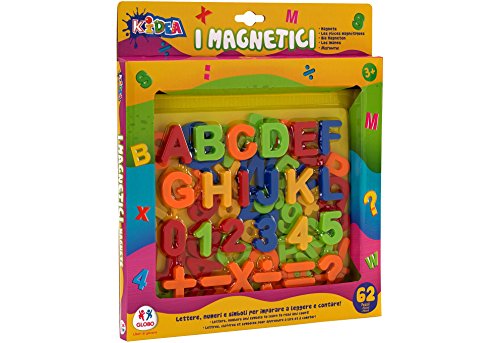 Globo Toys Globo - 37564 kidea Magnetische Buchstaben/Zahlen und Symbole (67-teilig)