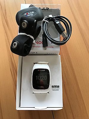 Polar M 400 GPS-Sportuhr weiß